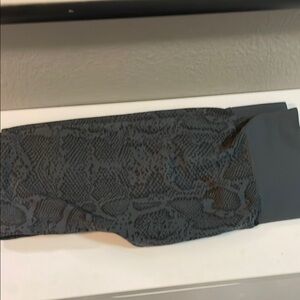 Black/blueSnake Print Leggings